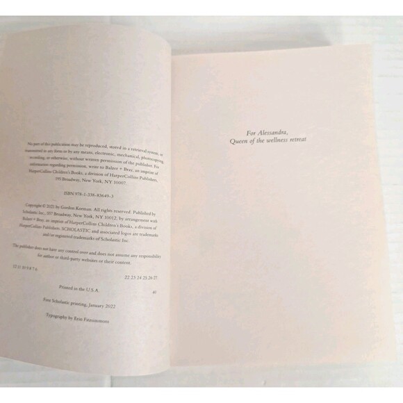 Unplugged - Paperback By Korman, Gordon - GOOD Signed Signature Book Autograph - Picture 6 of 6